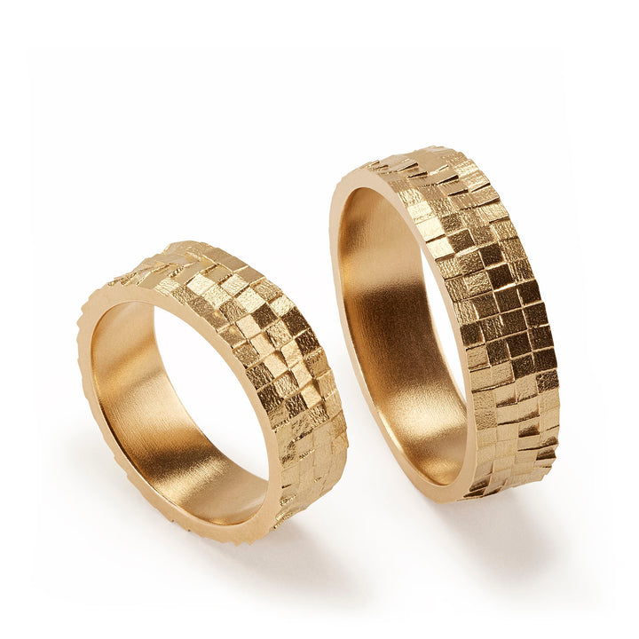 Extraordinary wedding and commitment bands 