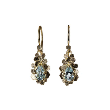 Jo Hayes Ward | Jewellery Designer London| Design led fine jewellery | Unique gems | Aquamarine earrings