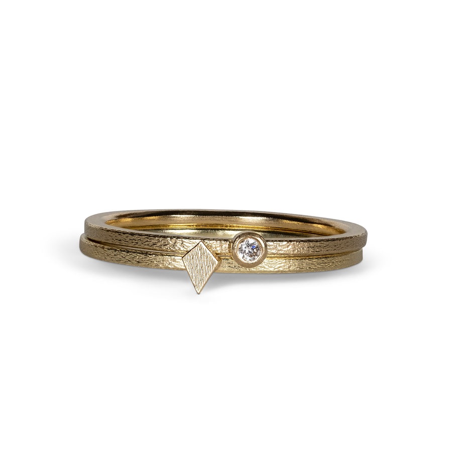 Round diamond Glint ring