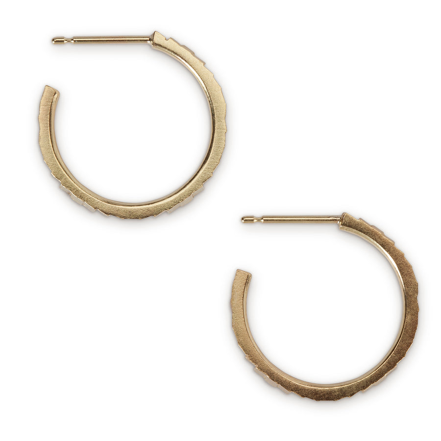 19mm single square hoop earrings