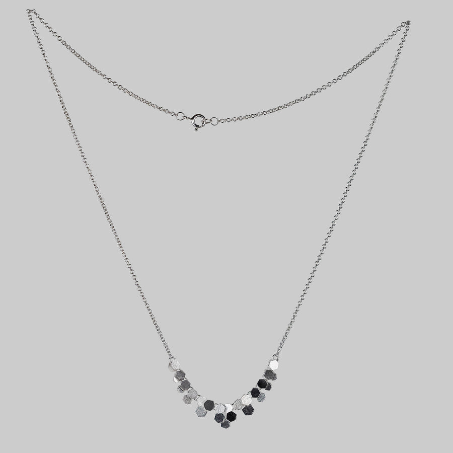 Eleven Chaos Hex Link necklace - Silver
