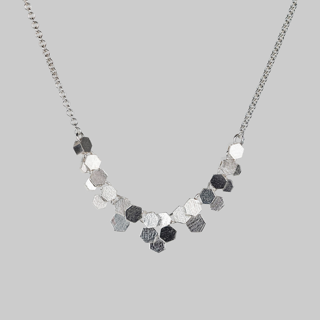 Eleven Chaos Hex Link necklace - Silver