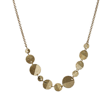 11 Random Contour Disc necklace