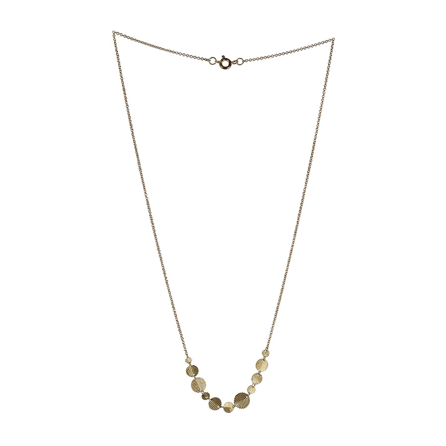11 Random Contour Disc necklace