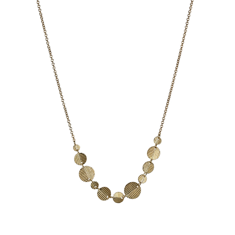 11 Random Contour Disc necklace