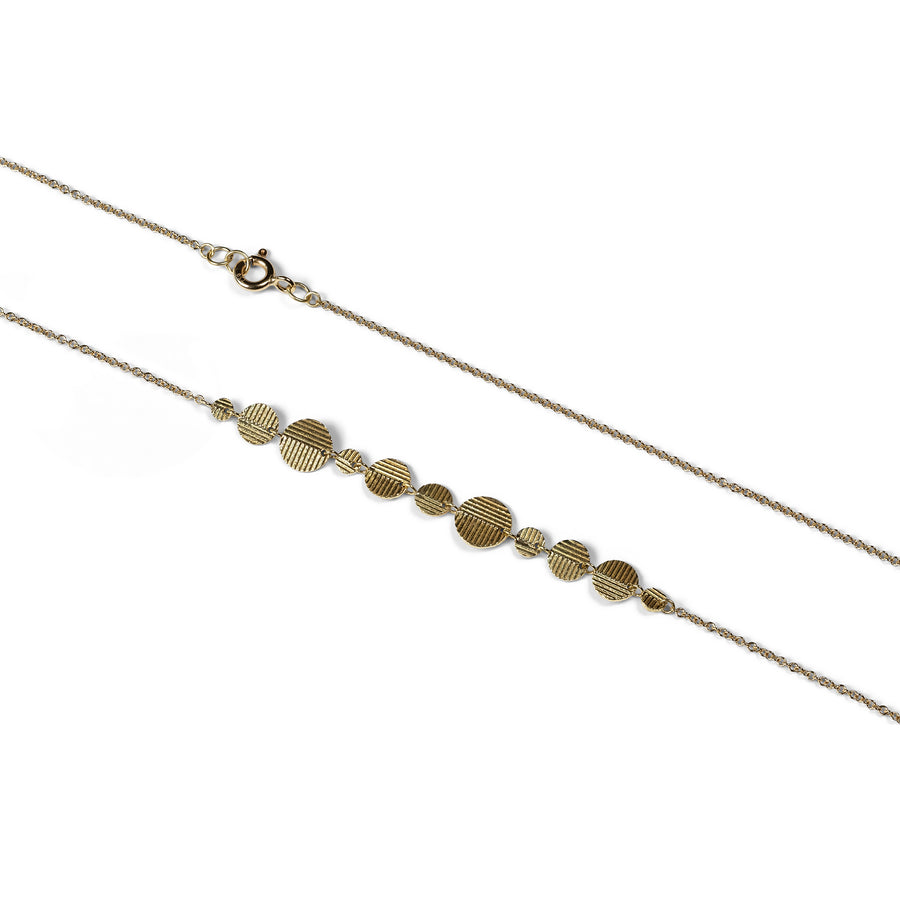 11 Random Contour Disc necklace