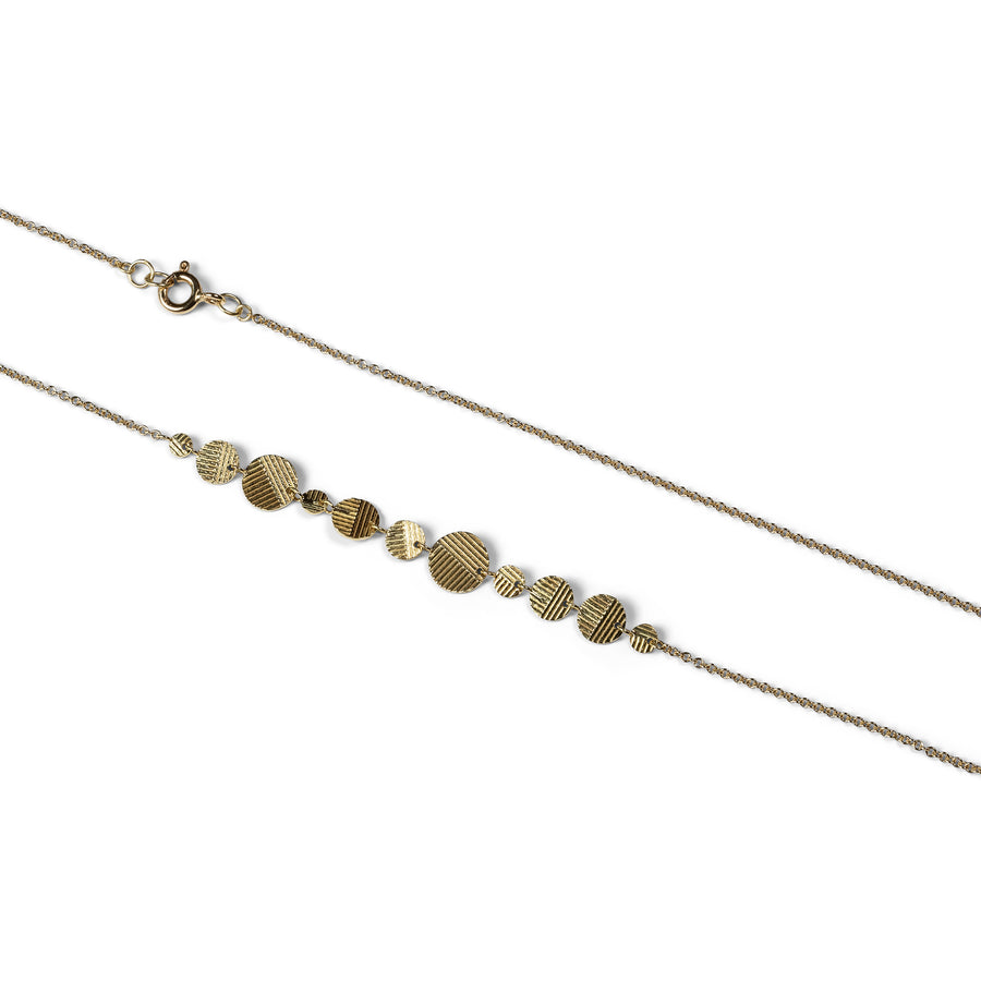 11 Random Contour Disc necklace