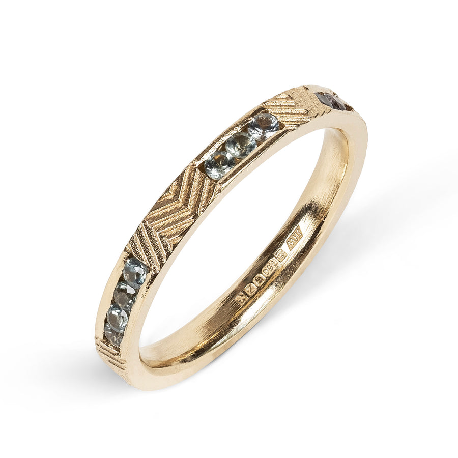 2.6mm Half Random Eternity Contour Ring