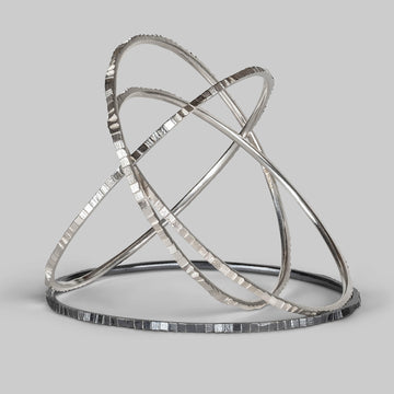 2mm Square bangle -Silver