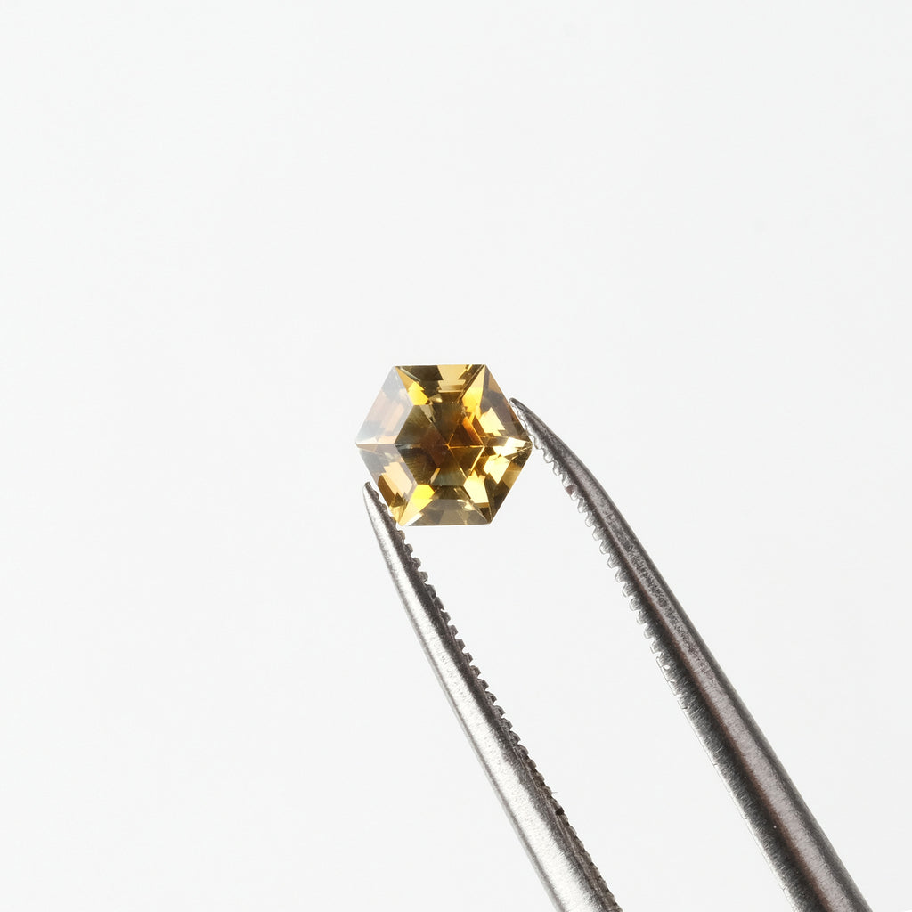 Montana Sapphire orange hexagon S0027