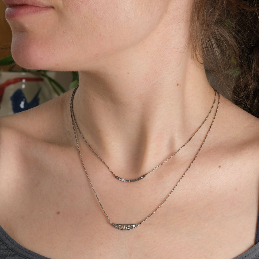 25x5 Crescent Hex necklace