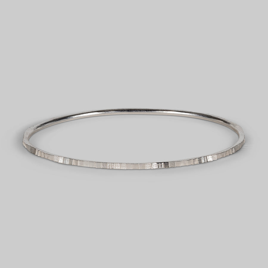 2mm Square bangle -Silver