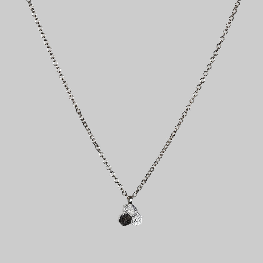 3 Chaos hex pendant -Silver