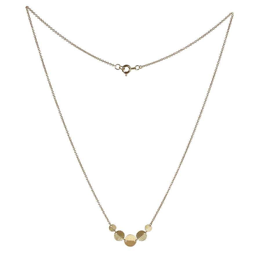 5 Graduated Contour Disc necklace