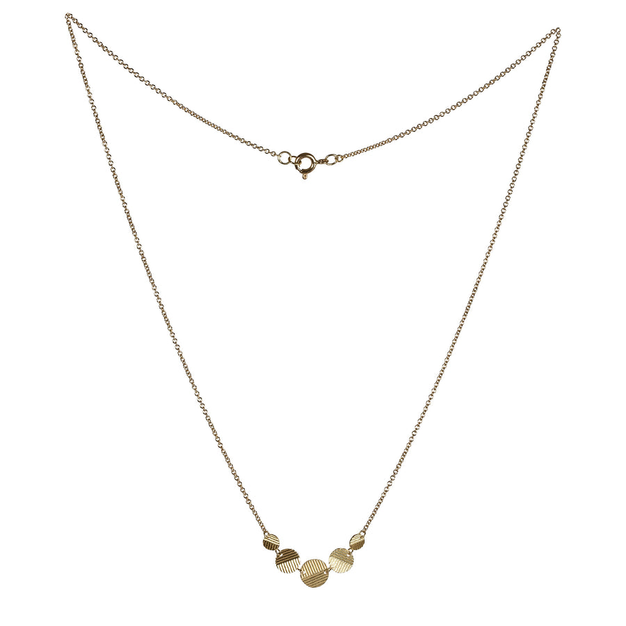 5 Graduated Contour Disc necklace
