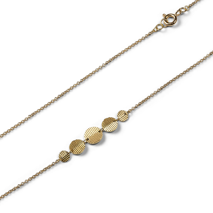 5 Graduated Contour Disc necklace