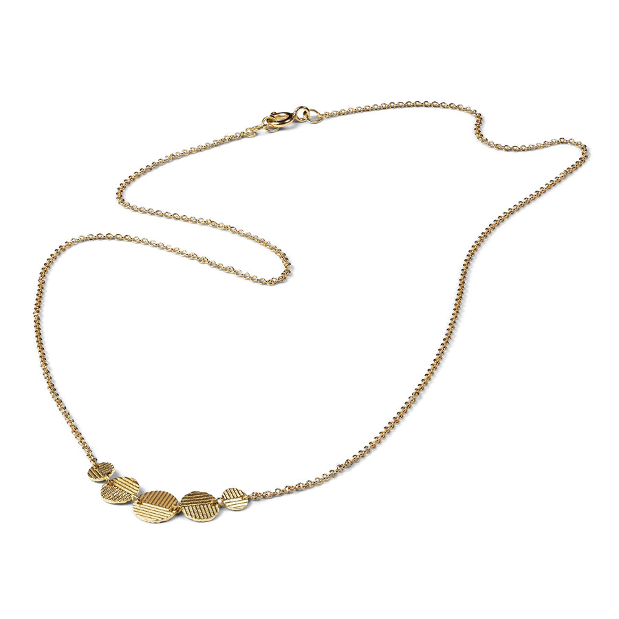 5 Graduated Contour Disc necklace