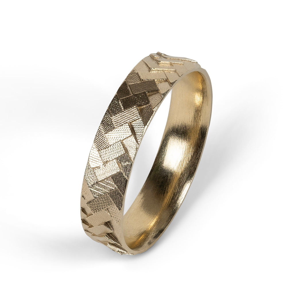 5mm Parquet band - 9ct
