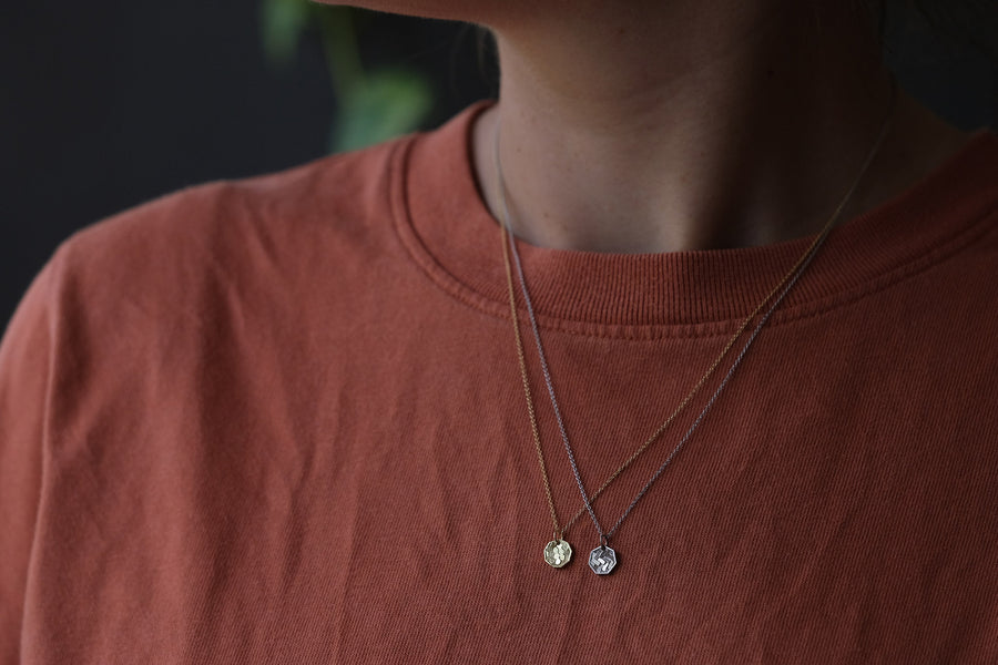 8mm Hex Tag pendant
