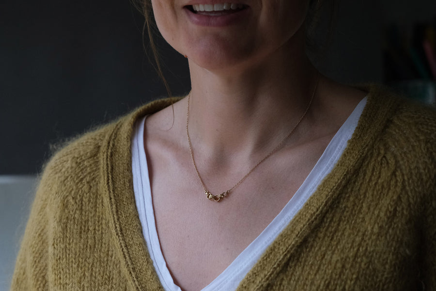 10 link Contour Chain necklace