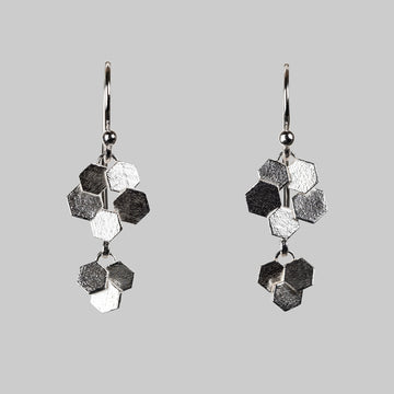 Double CHaos Hex Dangle earrings