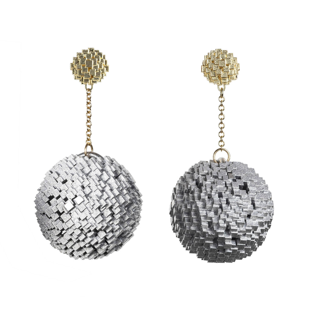 Maxi Structural Sphere Drop Earrings