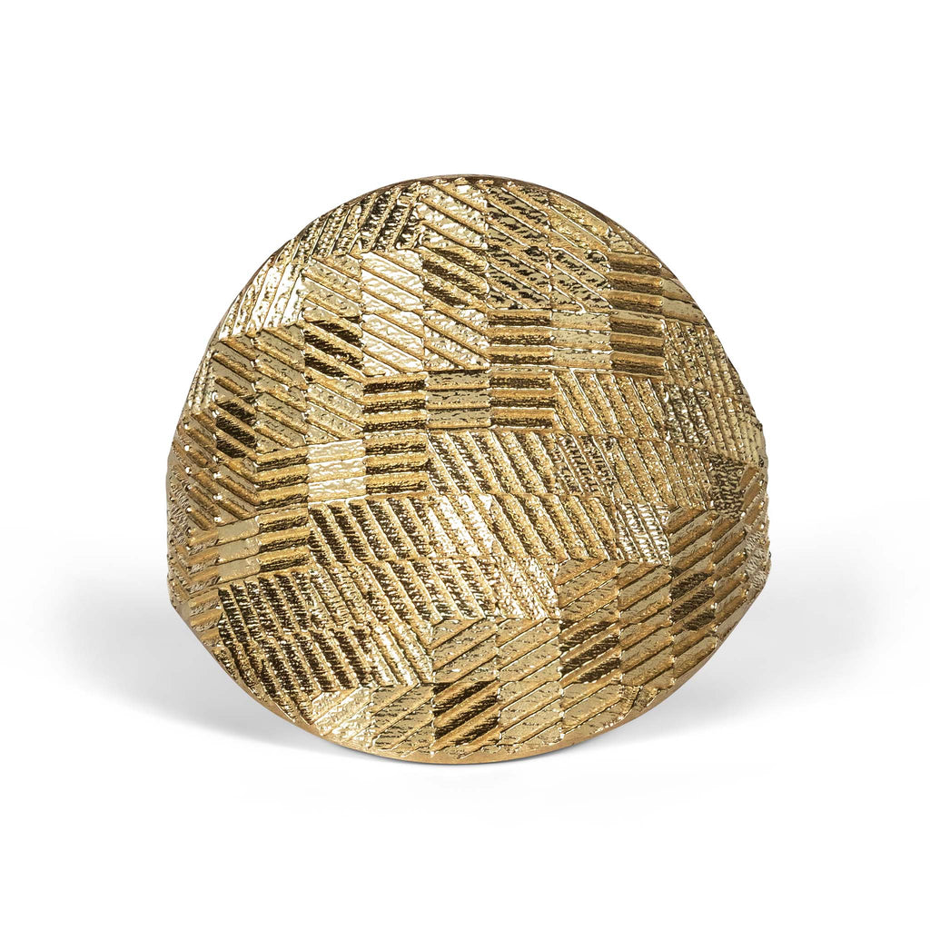 Medium Contour Shield ring