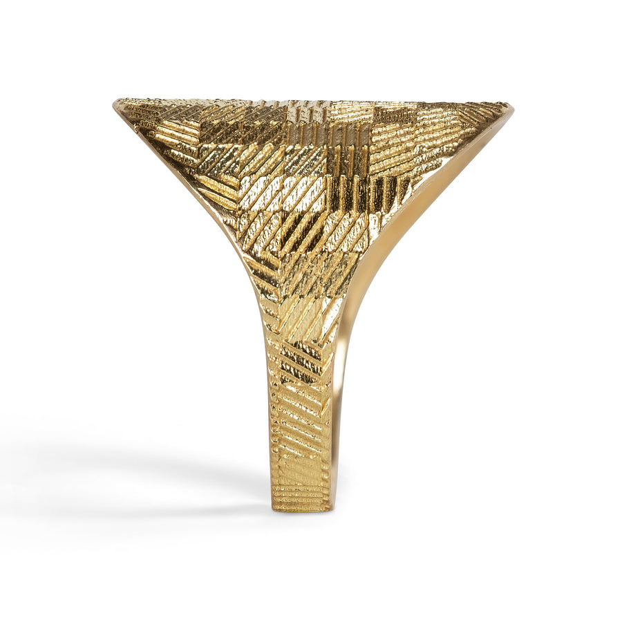 Medium Contour Shield ring