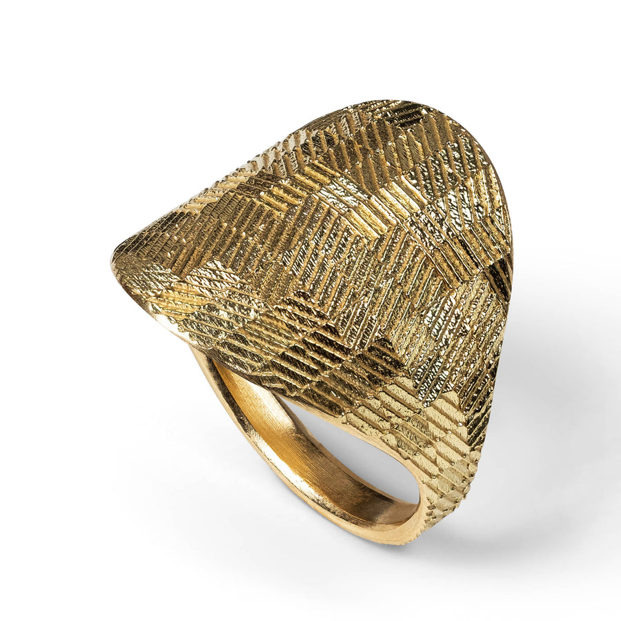 Medium Contour Shield ring