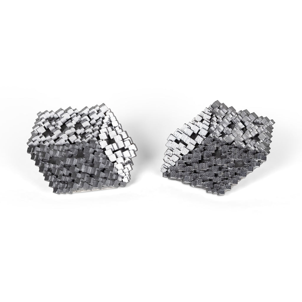 Medium cubed clip earrings 