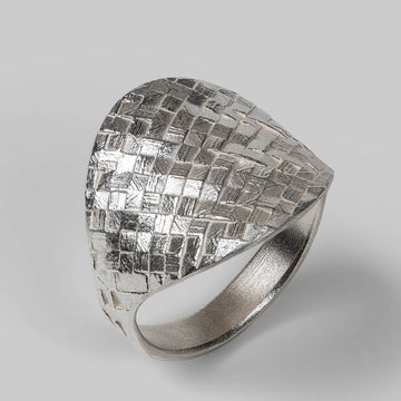 Medium Square Shield Ring