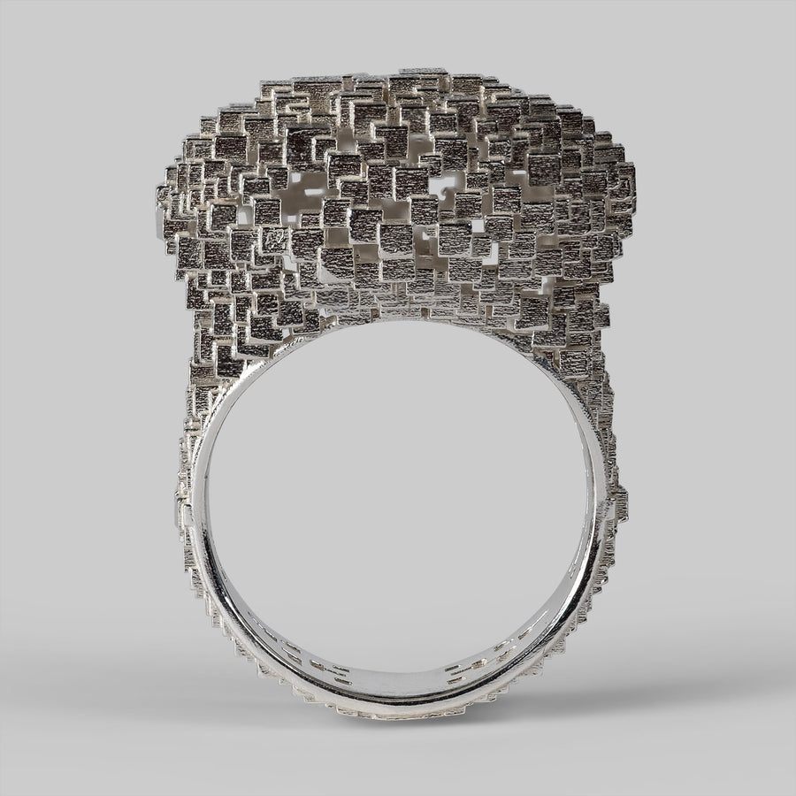Cushion Structural ring - Silver