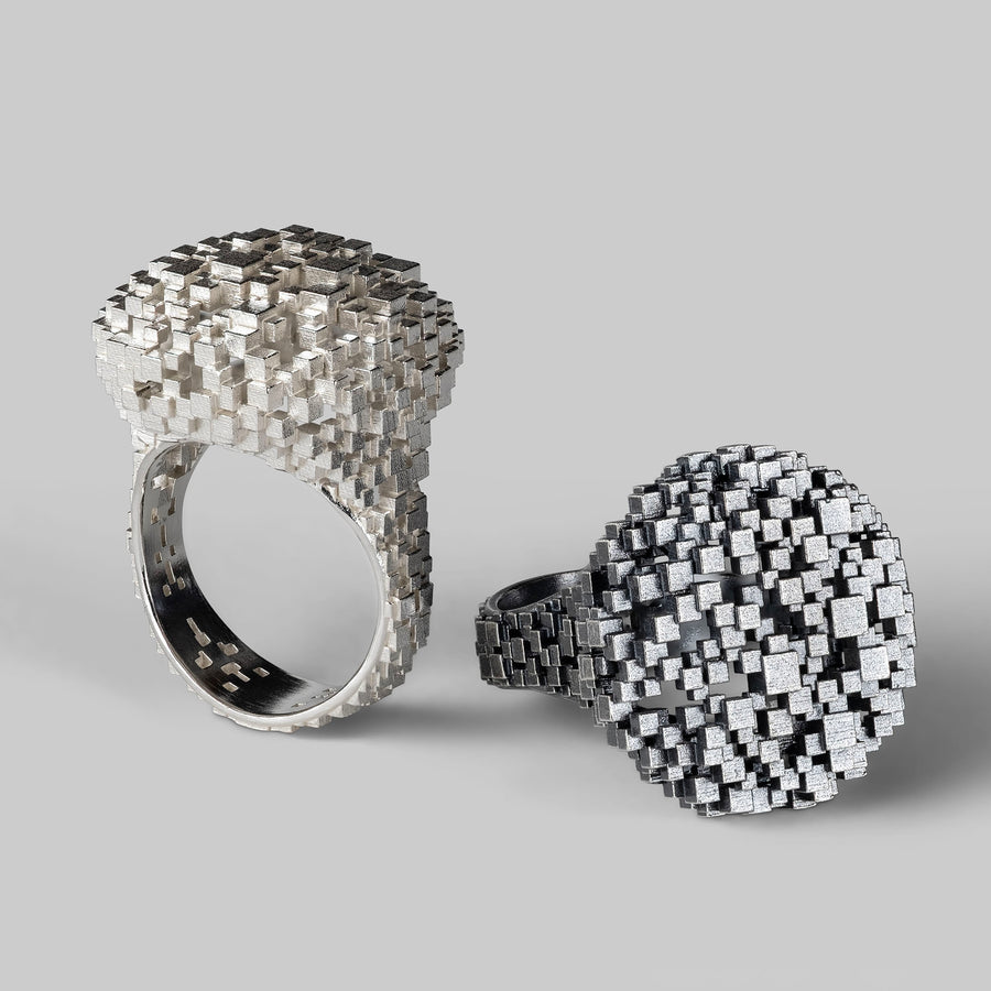 Cushion Structural ring - Silver