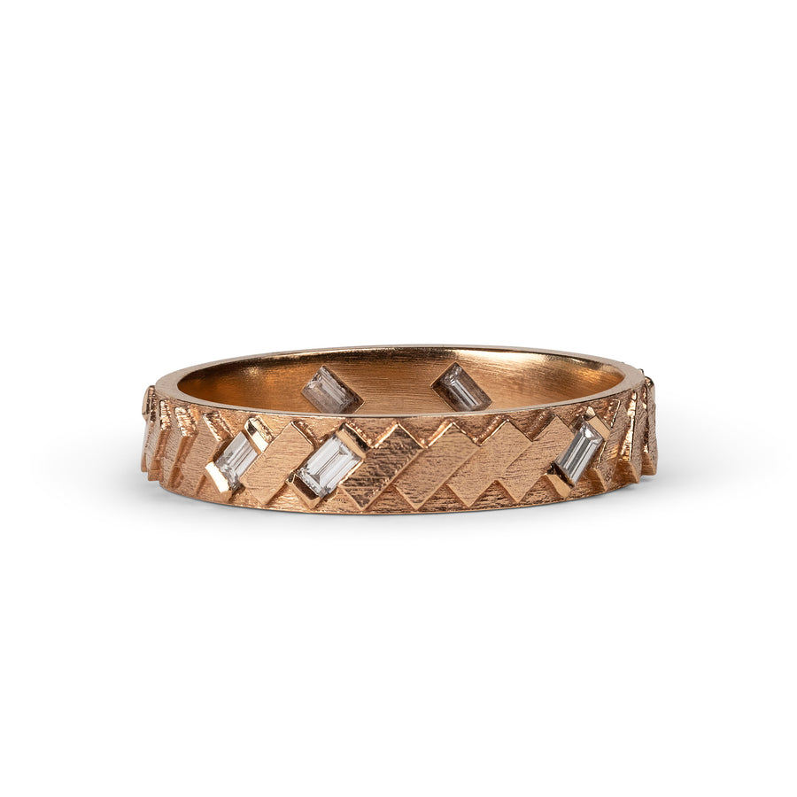 Single edged parquet band - rose