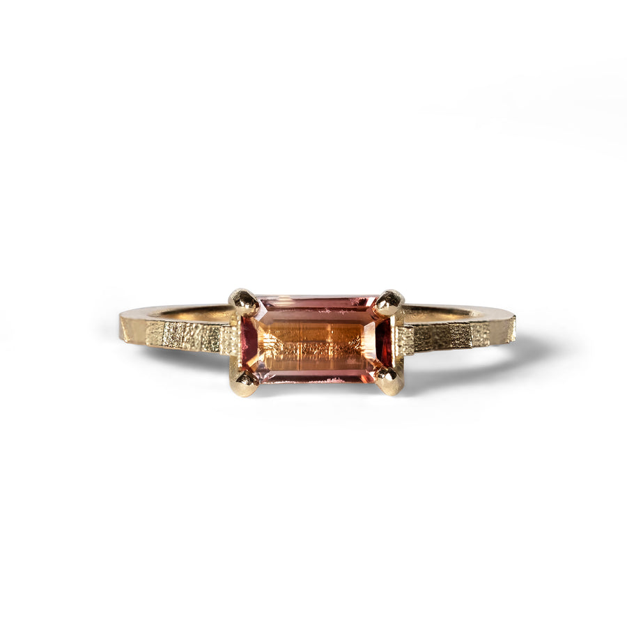 Jo Hayes Ward | Jewellery Designer London| Design led fine jewellery | Unique gems | Pink tourmaline square band