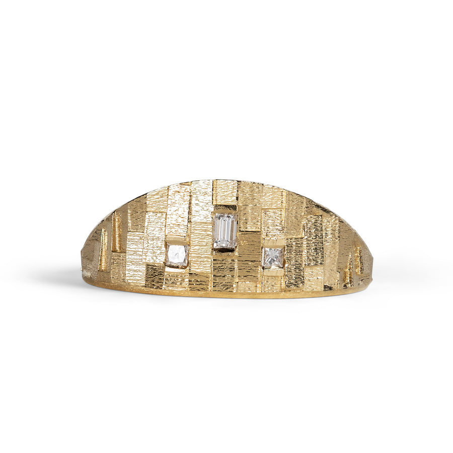 Small Deco Horizon ring