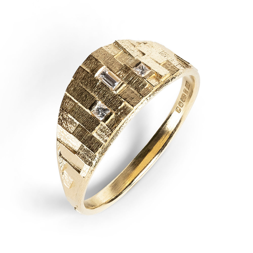 Medium Deco Horizon ring