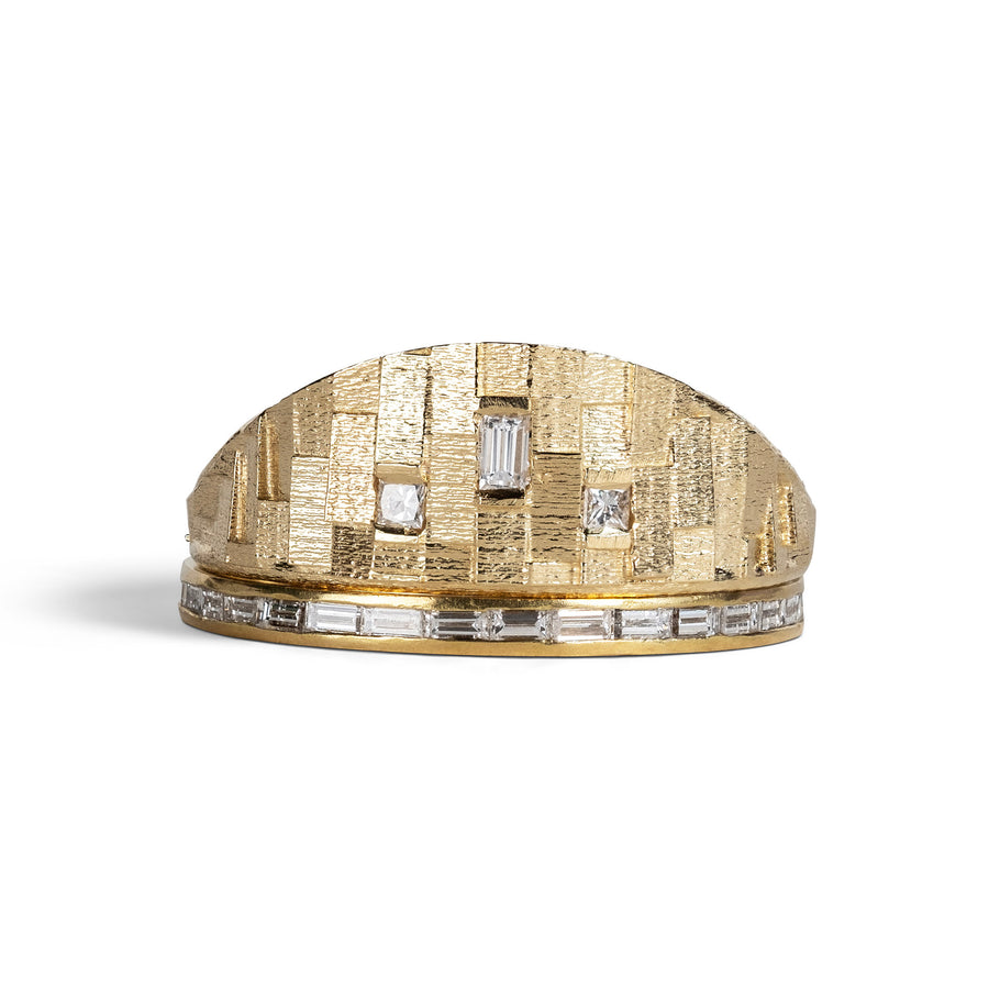 Small Deco Horizon ring