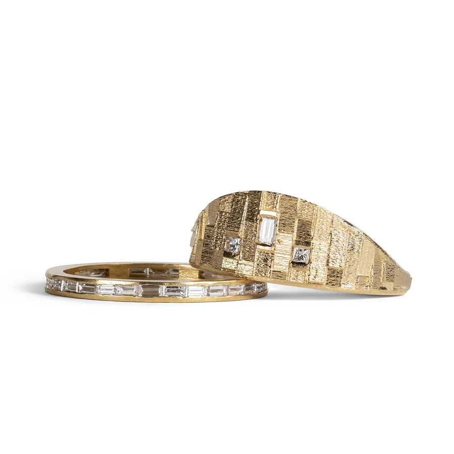 Small Deco Horizon ring