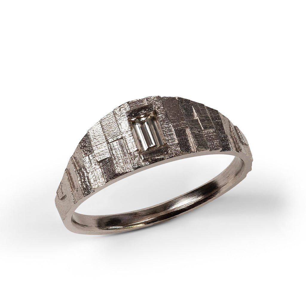 Small Deco Horizon ring