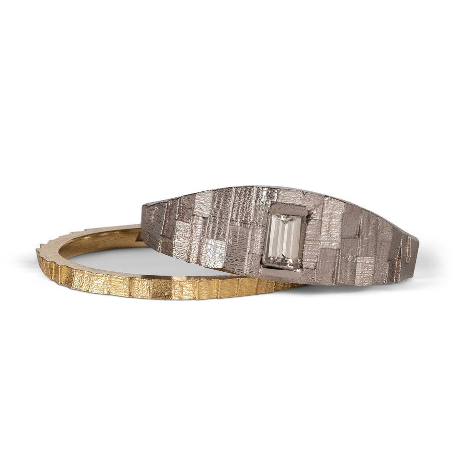 Small Deco Horizon ring