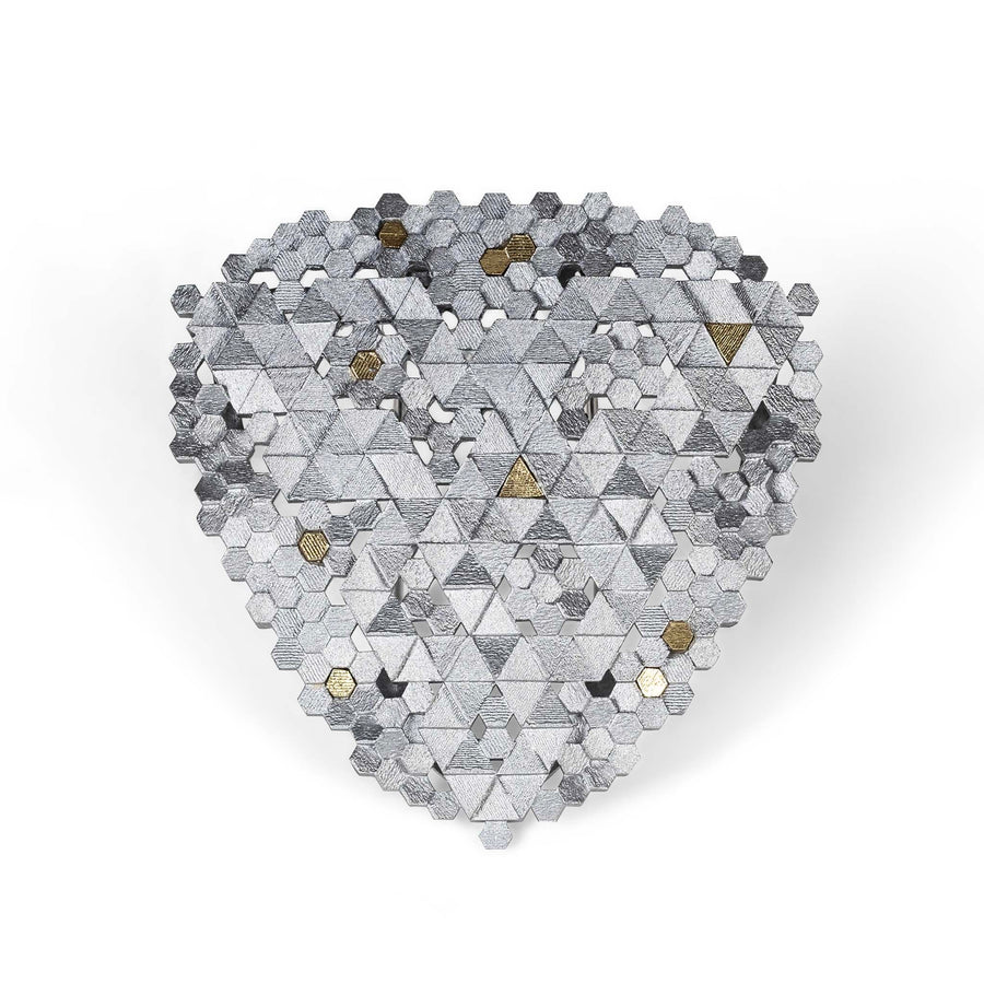Tri-Hex Brooch