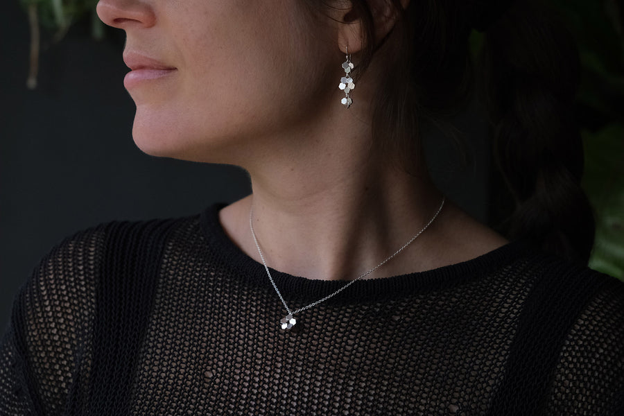 5 Chaos Hex Pendant - Silver