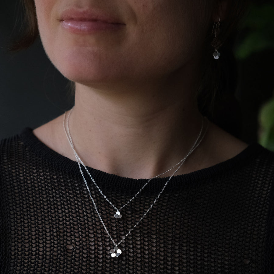 3 Chaos hex pendant -Silver