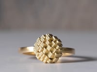 10mm Cube Button Ring