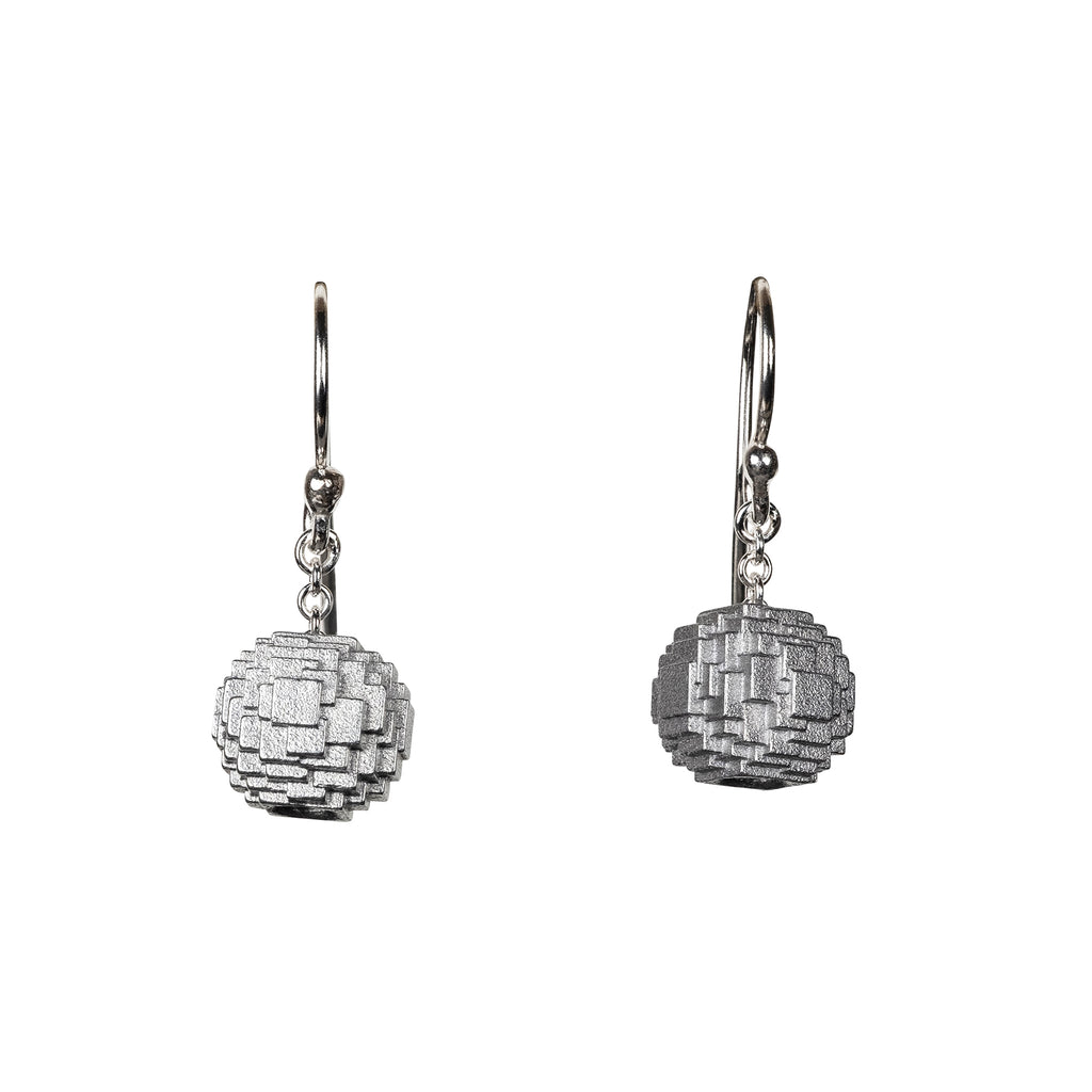 Single Mini Structural Sphere Dangle earrings