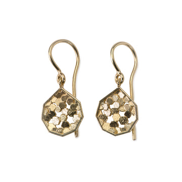 10mm chaos hex koin drop earrings