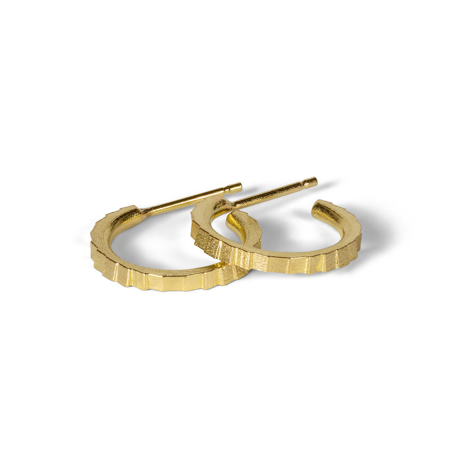 14mm Single square hoop earrings