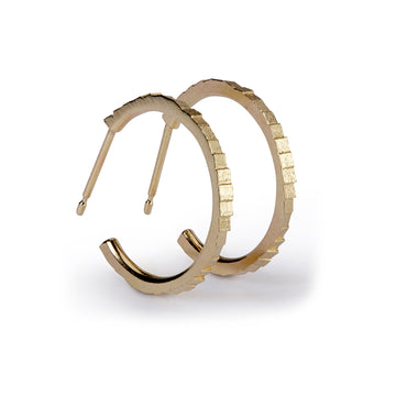 19mm single square hoop earrings