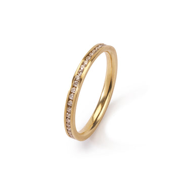 2mm Contour eternity ring